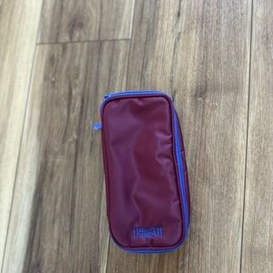 Duluth Trading co Burgundy Pencil Case